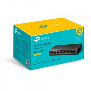 SWITCH 8 porturi Gigabit LiteWave - TP-LINK LS1008G